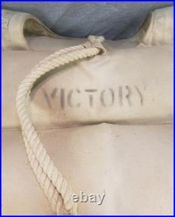 WW2 British Royal Navy Life Jacket Vest Marked Victory R. A. B. Liverpool