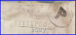 WW2 British Royal Navy Life Jacket Vest Marked Victory R. A. B. Liverpool