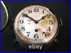 WW2 German Kriegsmarine Kieninger & Obergfell U-BOAT & SHIP CLOCK VERY NICE