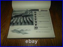 WW2 German Kriegsmarine Skagerrak Kalender 1937 DESK CALENDAR COMPLETE