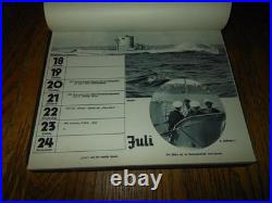 WW2 German Kriegsmarine Skagerrak Kalender 1937 DESK CALENDAR COMPLETE