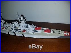 WW2 German Naval Fleet Pro Built Painted Model Kits 5 ships total