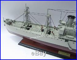 WW2 Liberty Ship Jeremiah O'Brien Model 35 Handcrafted Wooden Model NEW