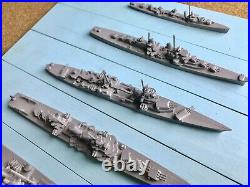 WW2 US Navy Framburg Recognition Ship Models Saratoga Enterprise Iowa Alaska Box