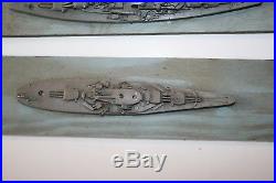 WW2 US Navy Recognition Program Miniature Ships Cast Pewter Warships