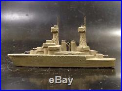 WWI US Navy Battleship USS California Toy Boat Ship Metal Antique WWII n1