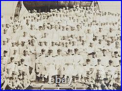 WWI US Navy Wyoming Class Battleship Crew Photo Cage Mast Hampton VA 20x12