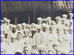 WWI US Navy Wyoming Class Battleship Crew Photo Cage Mast Hampton VA 20x12