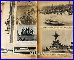 WWII American NAVAL Scrapbook WW2 Chris Craft Boats Ship Aircraft Carrier