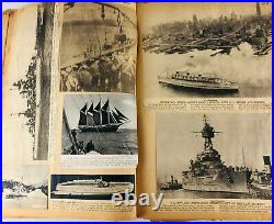 WWII American NAVAL Scrapbook WW2 Newspaper Clippings Collection Chris Craft