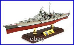 WWII German Bismarck battleship 1/700 diecast model ship FOV