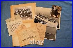 WWII Naval Grouping with Photos & More Of Transport Ship U. S. S. Finnegan
