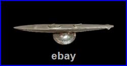 WWII Portsmouth Navy Yard Submarine Chrome Launch Desk Model USS Seawolf 1939