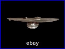WWII Portsmouth Navy Yard Submarine Chrome Launch Desk Model USS Seawolf 1939