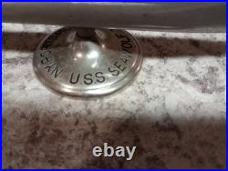 WWII Portsmouth Navy Yard Submarine Chrome Launch Desk Model USS Seawolf 1939