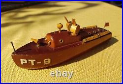 WWII US Navy ELCO Patrol Torpedo Boat PT-109 Wood Model President Kennedy c. 1959