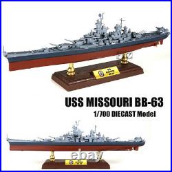 WWII USS MISSOURI BB-63 1/700 diecast model ship FOV