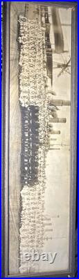 War Ship 1909 USS Birmingham Crew First Ship to Launch a Plane from deck WW1