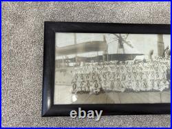 War Ship 1909 USS Birmingham Crew First Ship to Launch a Plane from deck WW1