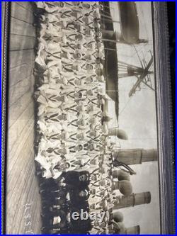 War Ship 1909 USS Birmingham Crew First Ship to Launch a Plane from deck WW1