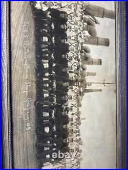 War Ship 1909 USS Birmingham Crew First Ship to Launch a Plane from deck WW1