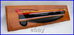 Whaling skiff half hull by Shem Pollard in Bequia