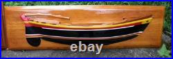 Whaling skiff half hull by Shem Pollard in Bequia