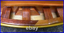 Whaling skiff half hull by Shem Pollard in Bequia