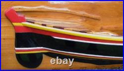 Whaling skiff half hull by Shem Pollard in Bequia