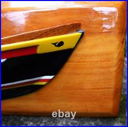 Whaling skiff half hull by Shem Pollard in Bequia