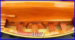 Whaling skiff half hull by Shem Pollard in Bequia