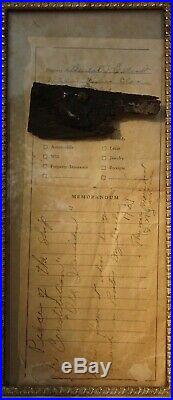 Wood Ship Fragment Artifact Relic Old Ironsides USS Constitution, c. 1797-1929