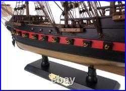 Wooden Henry Avery's Fancy White/Black Sails Limited Model Pirate Ship 26