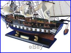 Wooden USS Constitution Tall Model Ship 32 L x 7 W x 24 H Handmade in USA