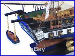 Wooden USS Constitution Tall Model Ship 32 L x 7 W x 24 H Handmade in USA