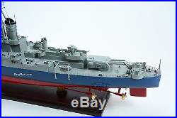 Wooden USS Indianapolis CL/CA-35 Porland-Class Cruiser Ship Model Scale 1200