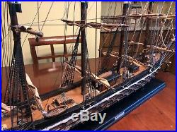 Wooden model sailing ship Man of War Fragata Espanola ANO 1780 built up all wood