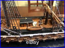 Wooden model sailing ship Man of War Fragata Espanola ANO 1780 built up all wood
