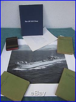 World War 2 LST 839 Handwritten Diary Lot Ship History Pacific War USN USNR 1944