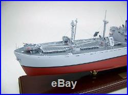 World War II Liberty cargo ship display mahogany wood custom model