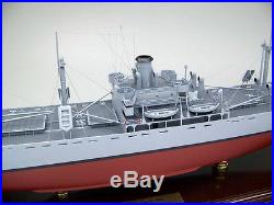 World War II Liberty cargo ship display mahogany wood custom model