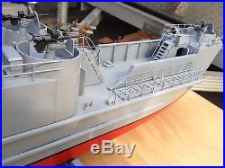 Ww 2 landing craft infantry model wood ship, hand built, 40
