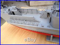 Ww 2 landing craft infantry model wood ship, hand built, 40 with video