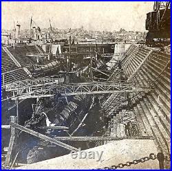 Ww1 Us Navy H-class Submarines (4) At Dry Dock Mare Island Ca. Stereoview Photo