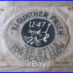 Wwii German U-boat U-47 Kl Gunther Prien Bull Of Scapa Flow Victory Flag