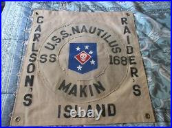 Wwii Usmc Raider Usn Uss Nautilus Makin Island Raid Ready Room Flag