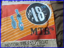 Wwii Usn Pt Boat Motor Torpedo Boat Sqdn 18 South Pac Ready Room Wall Flag