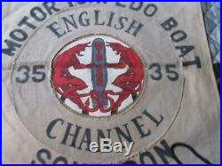 Wwii Usn Pt Boat Motor Torpedo Boat Sqdn 35 England Ready Room Wall Flag
