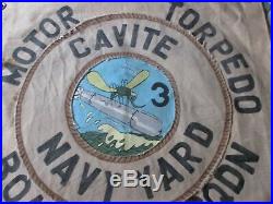 Wwii Usn Pt Boat Motor Torpedo Boat Sqdn 3rd Cavite Ready Room Wall Flag