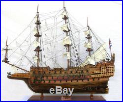 XL HMS Sovereign of the Seas 1637 Tall Ship Wooden Model 58 Fully Built New